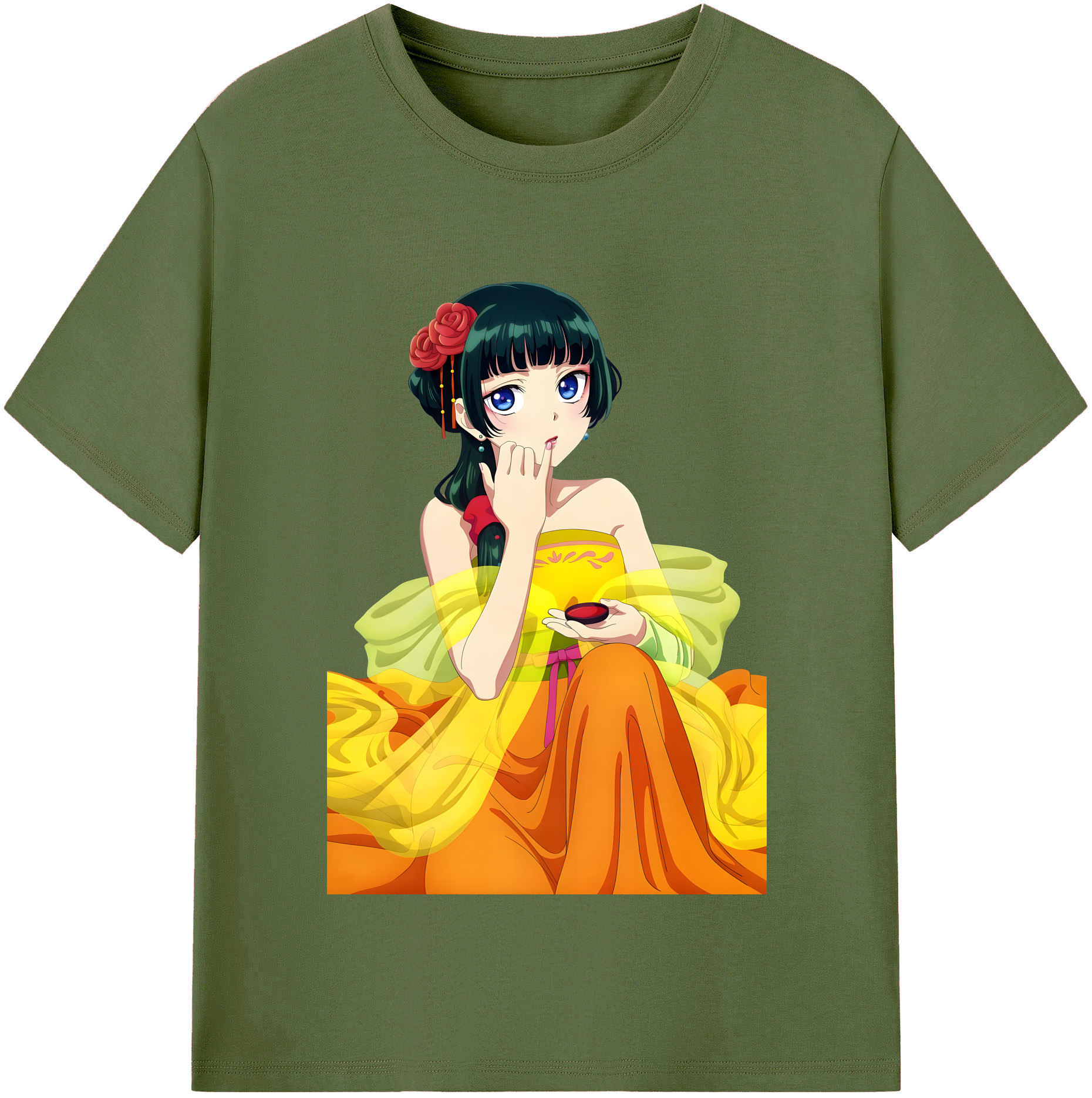 （画像用） 薬屋のひとりごと The Apothecary Diaries 綿100％半袖Tシャツ（フロントプリント）